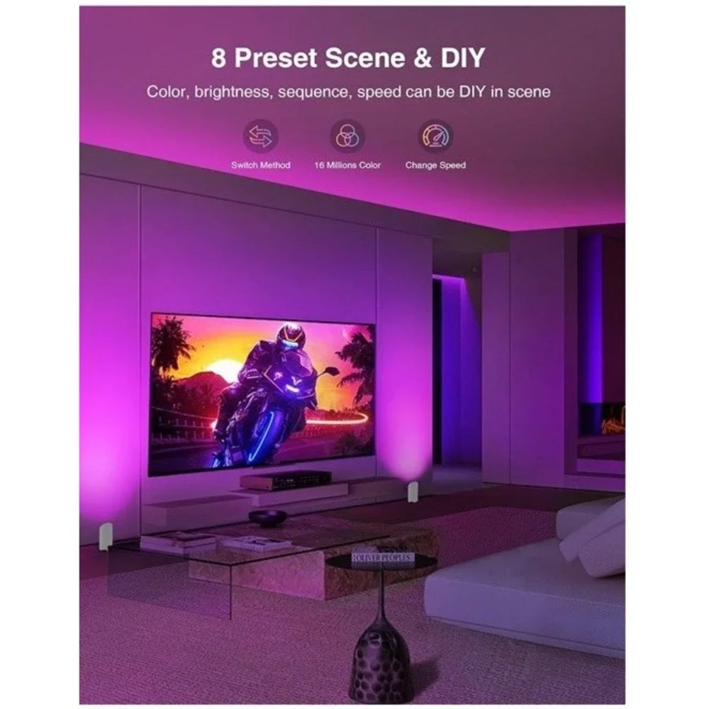 Sunvie Smart‎ Floor Can Light 5W RGBW Color Changing Up Lights Indoor With Timer